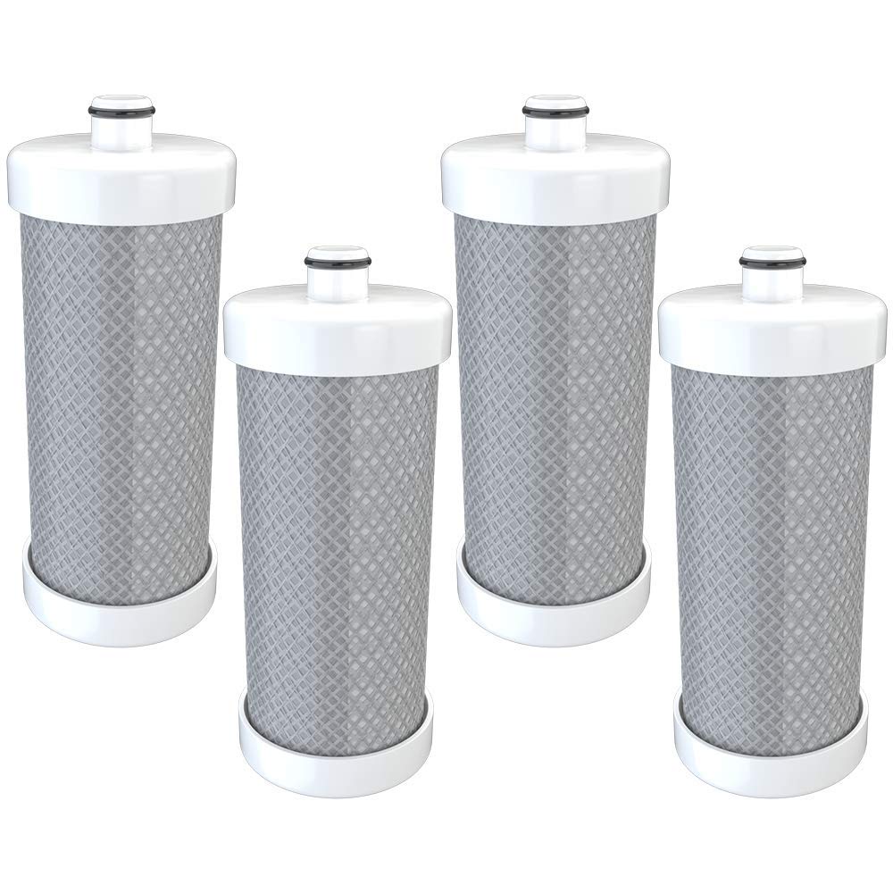 Refresh Refrigerator Water Filter Replacement for Frigidaire WF1CB, 4-Pack