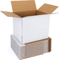 12x10x10 Shipping Boxes 10 Pack, White Packing Mailing Boxes