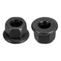 uxcell 2pcs M10 Flange Hex Nuts, Grade 10.9 Carbon Steel Black Oxide