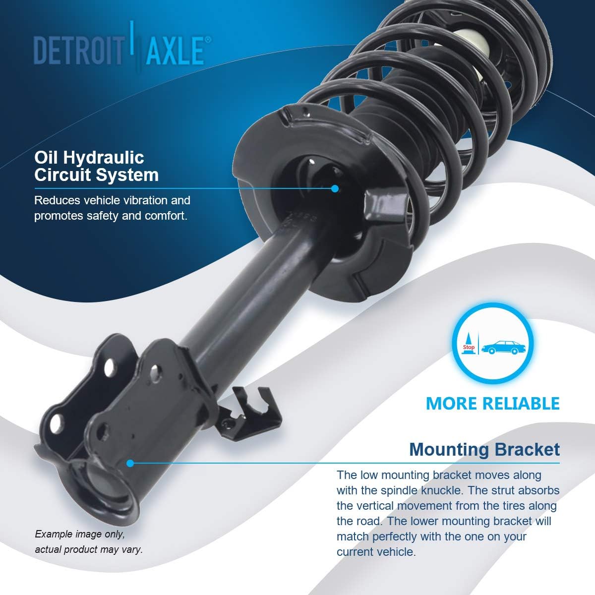 Detroit Axle - 8pc Struts Shocks Kit for 2009-2011 Ford Escape
