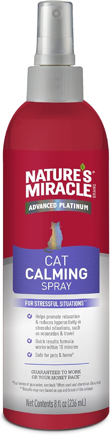 Cat Calming Spray, Stress-Reducing Formula, 8 oz