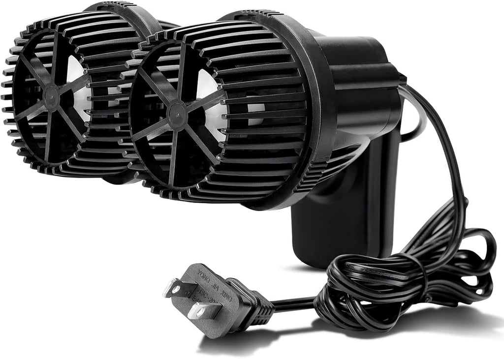 4200GPH Double Head Aquarium Circulation Pump, Quiet 12W Aquarium Wave Maker, with Strong Magnetic Suction Base