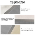 Floor Transition Strip for Carpet to Tile, Grey Wood, 4' x 1.57"