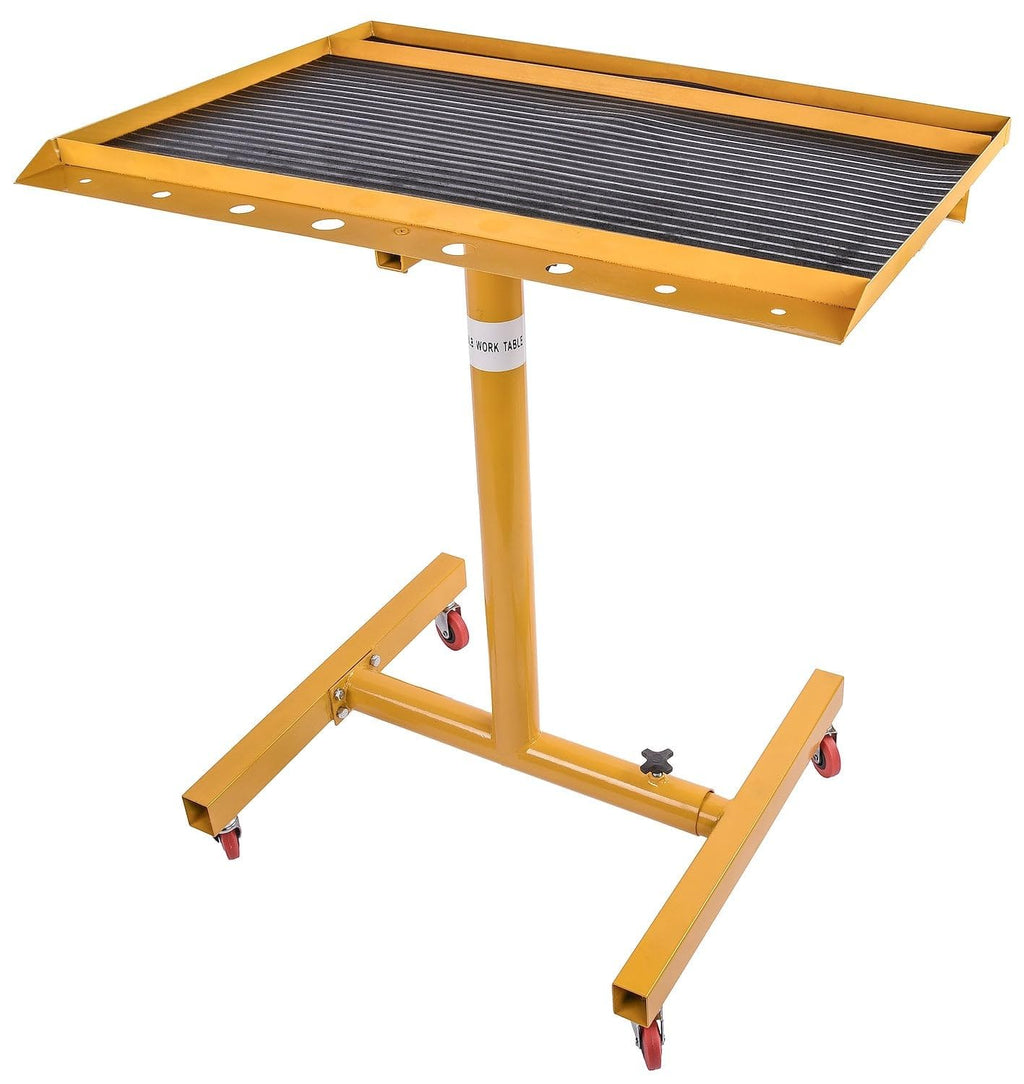 Rolling Work Table with Drawer 200 lb. Capacity Adjustable from 33 in