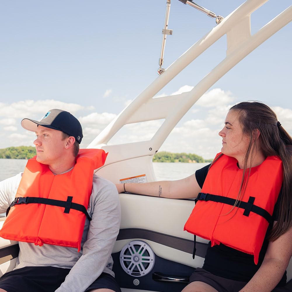 Keyhole Life Jacket for Adults | US Coast Guard (USCG) Approved Type 2 Basic Universal Foam Life Vest Preserver (PFD)