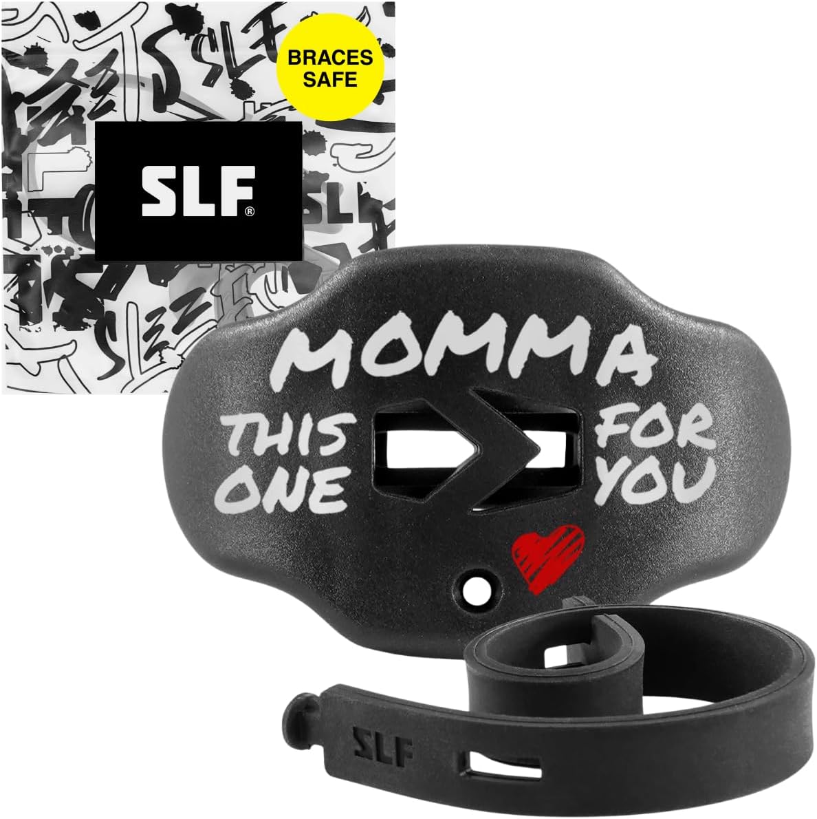 Football Mouth Guard - Youth Mouthguard with Strap - Lip/Teeth Protector Mouthpiece - No Boil - for Youth/Adults