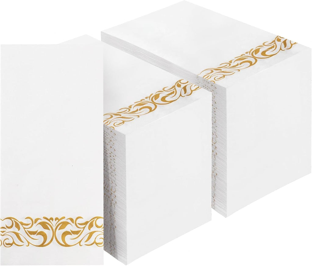 200 Pack Disposable Paper Napkins, 3-Ply Soft & Absorbent