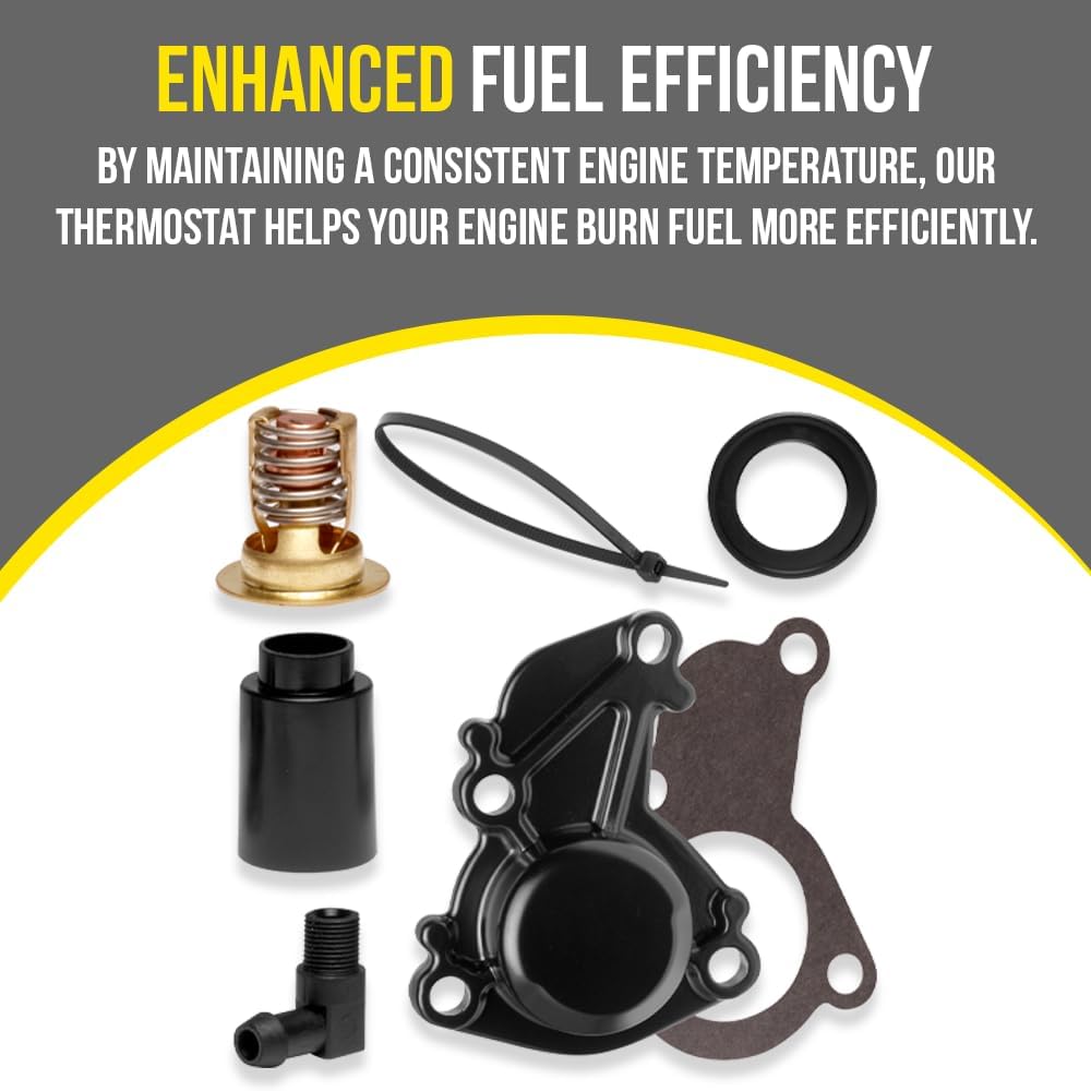 Outboard Thermostat & Housing Kit compatible with Mercury Mariner 40 50 55 60 hp 2-Stroke replaces 850055A2