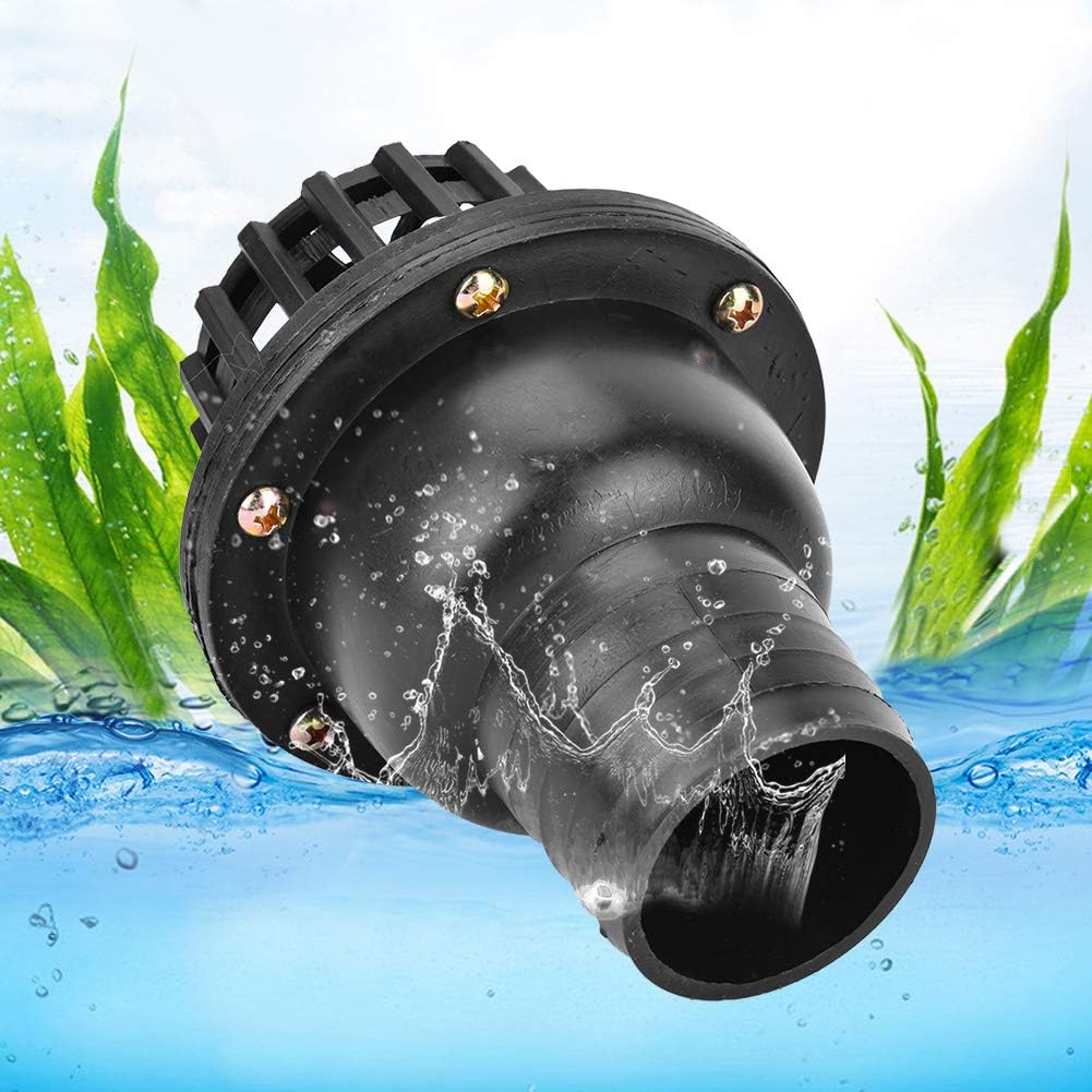 Foot Valve, 2 Inch Foot Valve For Irrigation Pump Foot Check Pvc Foot Valve Foot Valve 2 Inch, Foot Valve Black PVC Low Pressure Flat Check Valve for Fluid Machine (150)