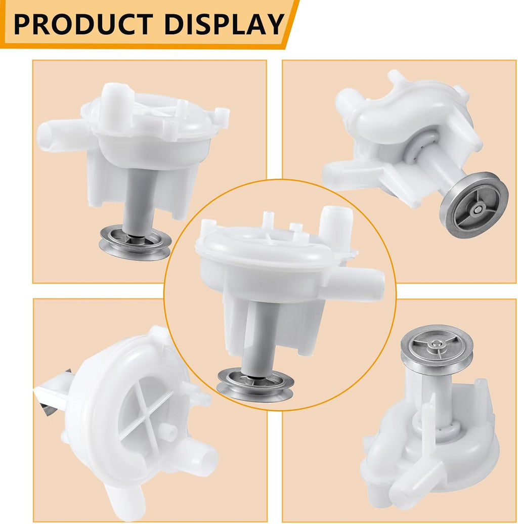 202203 WP6-2022030VP Washer Drain Pump Fits for Whirlpool Maytag Washers | Replaces Part 2022030 202204 202532