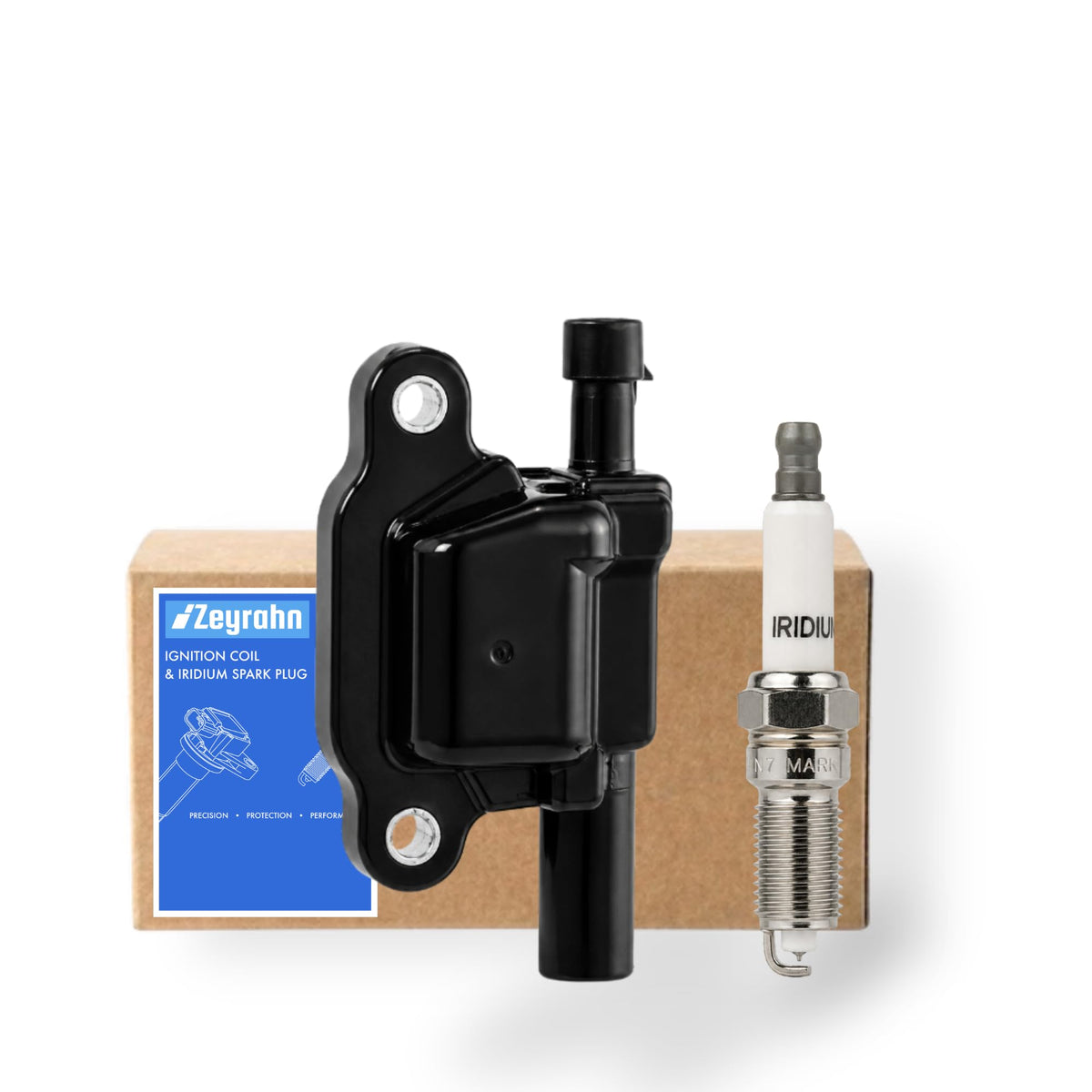 Single Ignition Coil & Iridium Spark Plug for selected Chevy GMC Models