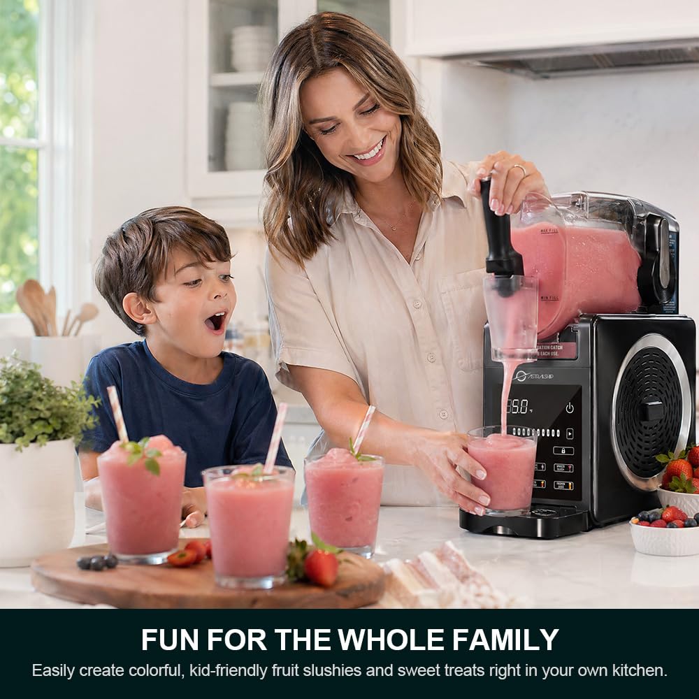 85oz Slushie Machine with Soft Serve Ice Cream Mode, 6 Presets