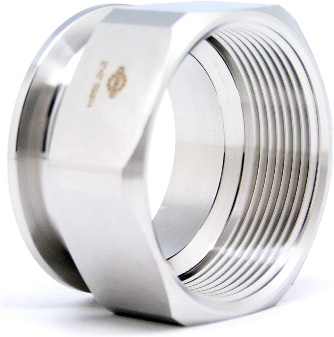 QiiMii 2" Tri clamp Adapter to 2" FNPT Thread Ferrule Hexagonal Sanitary Pipe Fitting