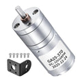 MECCANIXITY DC 12V 60RPM Gear Motor High Torque with Bracket 25mm Dia