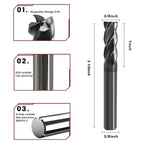 3/8 End Mill-2X Long Time CNC Endmill for Steel & Metal