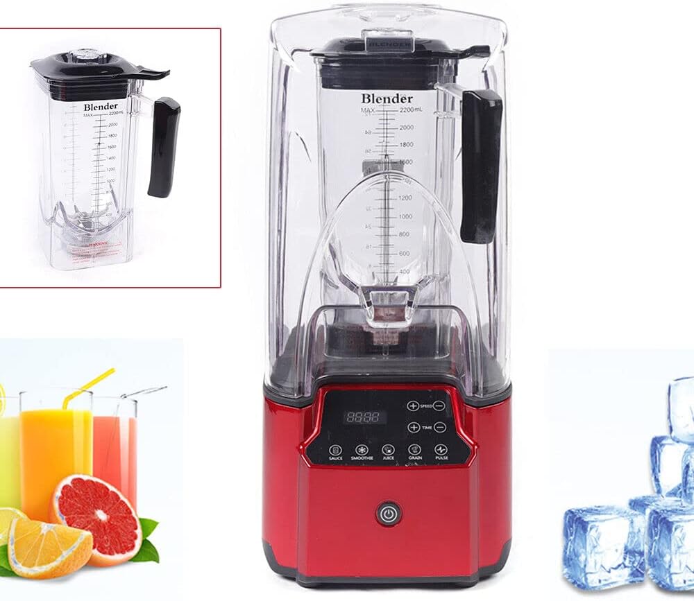 Professional Commercial Blender, Soundproof Cover Blender With Shield Quiet Sound Enclosure For Crushing Ice