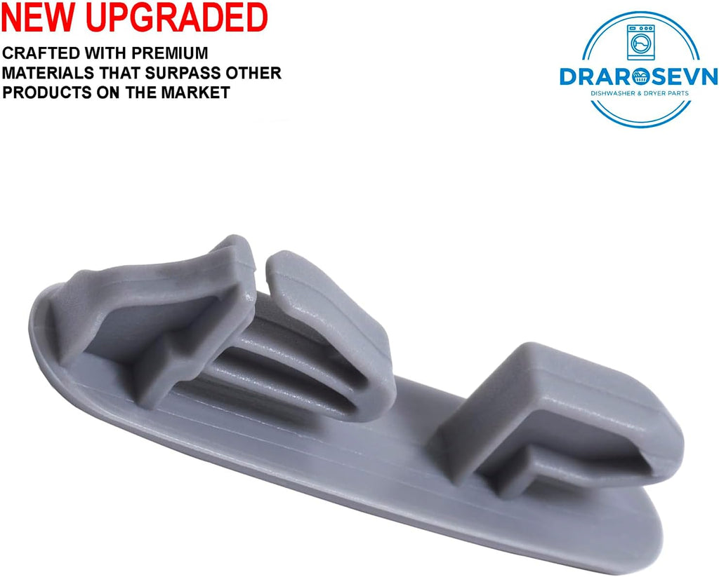 Upgraded Dishwasher Upper Rack Slide Rail Stop Clip Compatible with Whirlpool WDT710PAHZ1 WDT730PAHB0 WDT730PAHZ0 WDT730PAHV0 WDT730PAHW0 DUC600XTPS7 DU915PWPQ0 DU915PWPQ2 DUL240XTPB7 DUL240XTPSA