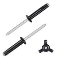 3/16"x1" Black Tri-Fold Kayak Rivets -120Pcs, Exploding Aluminum Pop Rivets