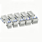 SDA Thin Pneumatic Air Cylinder, Double Acting, 5-100mm Stroke, 12-100mm Bore(Stroke 100mm,Bore 20mm)