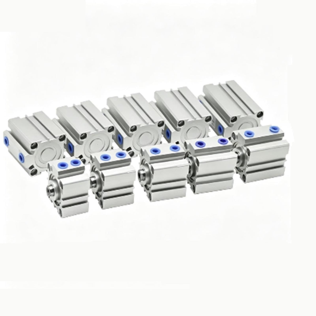 SDA Thin Pneumatic Air Cylinder, Double Acting, 5-100mm Stroke, 12-100mm Bore(Stroke 100mm,Bore 20mm)