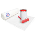 Clear 4 mil Plastic Sheeting for Painting, 4' x 50' (200 sq. ft.) LDPE Film Roll - Heavy-Duty Thick Polyethylene for