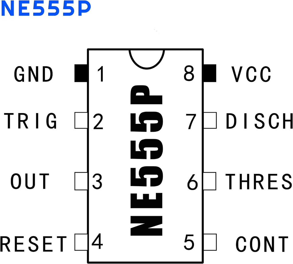 60pcs NE555P IC Pulse generators+60 DIP-8 IC sockets Precision timers