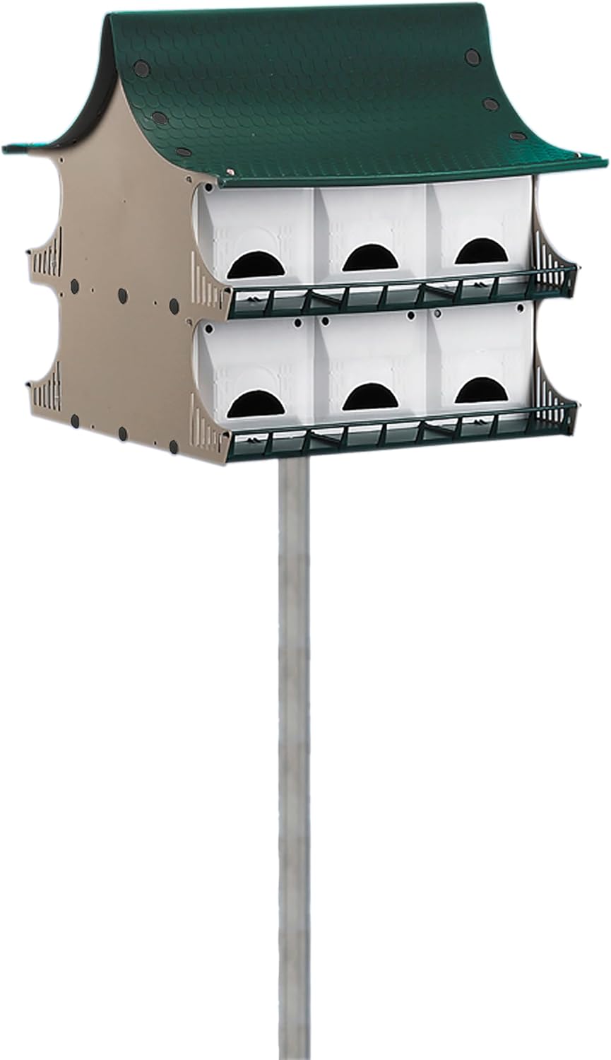 S&K Purple Martin House, 12-Room Birdhouse for Backyard Birding