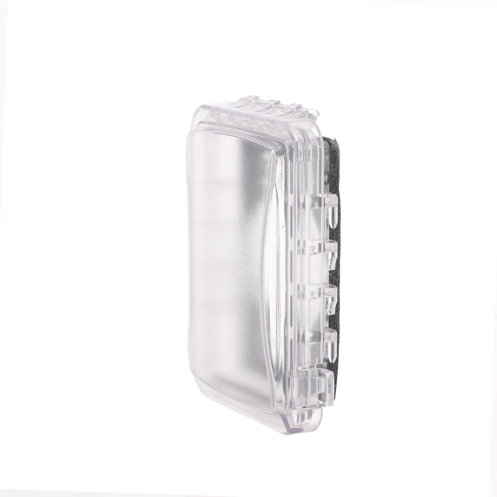 1-Gang Weatherproof Single Outlet Cover, 5/8 in. Deep, Clear | 5/8 in. Deep, Outdoor Receptacle Cover, NEMA 3R, UL