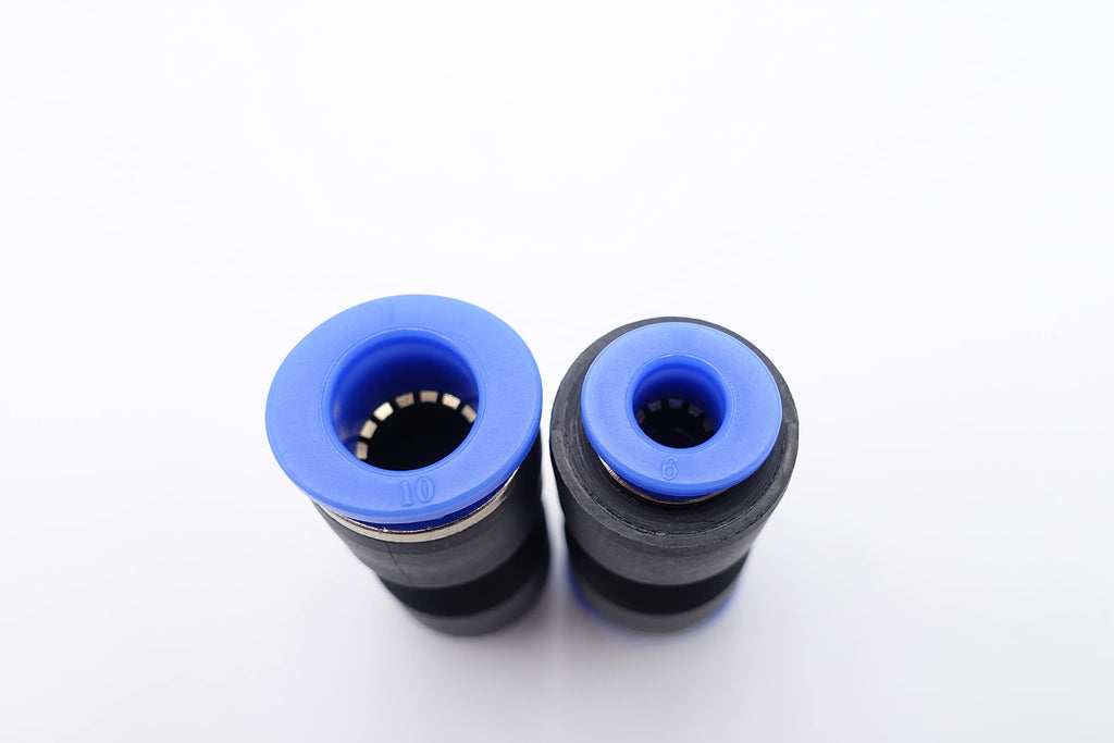 IVLPHA Push to Connect Fitting 10mm x 6mm Tube OD, Straight Union