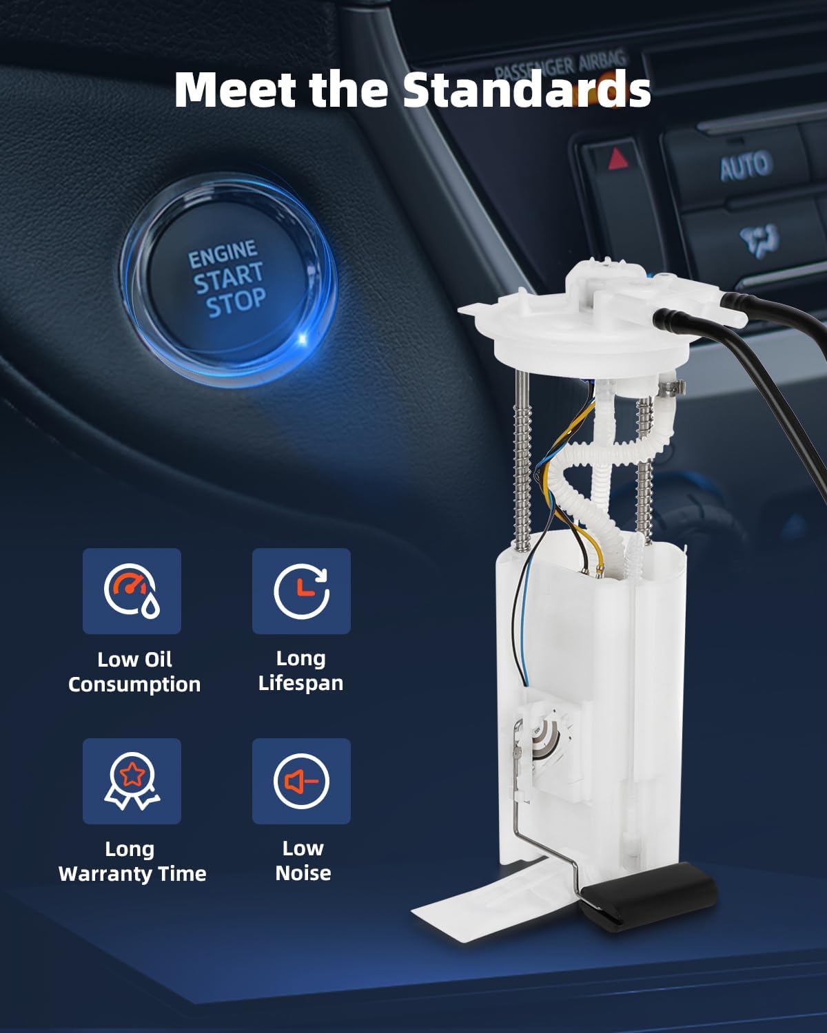 ECCPP E8442H Electric Fuel Pump Module Assembly w/Sending Unit