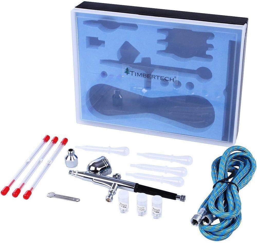 Airbrush Kit with Compressor, Multi-purpose Airbrush Compressor Set, Dual Action Gravity Feed Airbrush with Air Hose