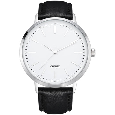 Modern Mens Watch, Quartz Movement with White Dial, 30 Meter Waterproof, Classic Fashion Business Casual and Sports
