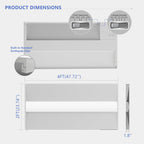RMC 2x4 LED Troffer Light,Selectable 4CCT,7000 LM,0-10V Dimmable,4Pack
