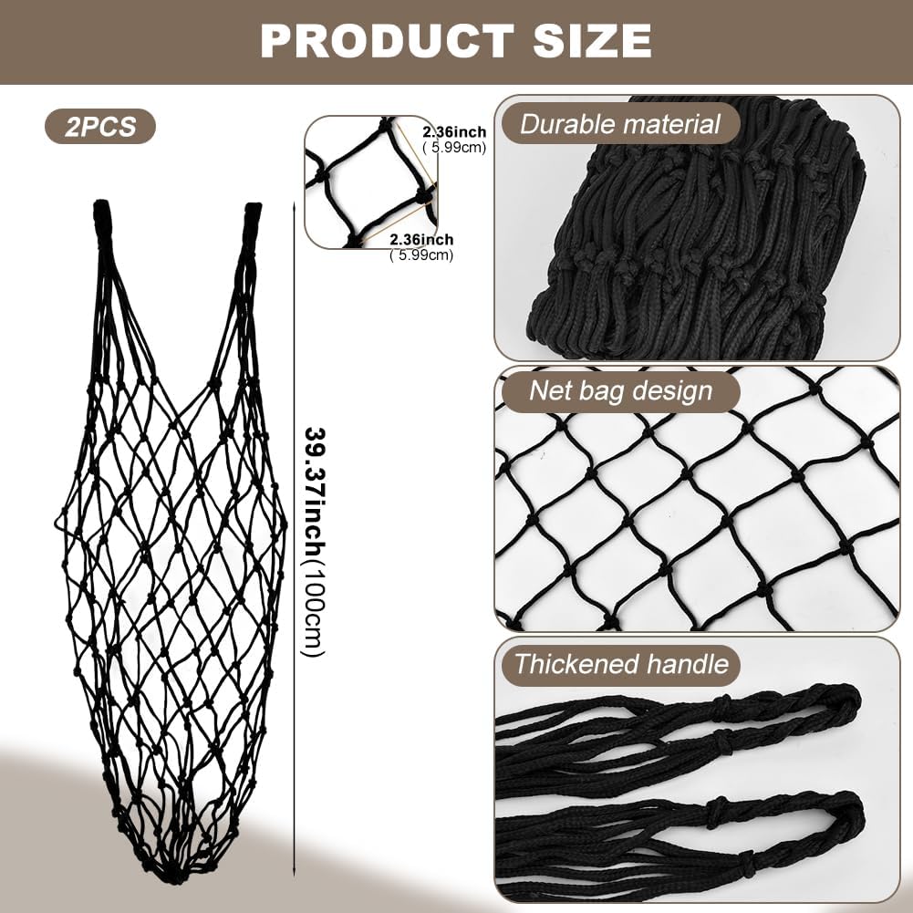 2PCS Hay Nets for Horses,Slow Feed Hay Bag for Horses Goat Sheep