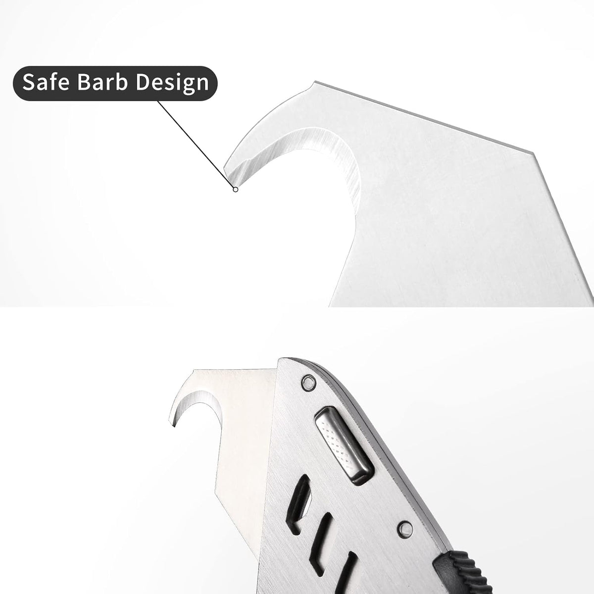 30 Pack Utility Knife Hook Blades, SK5 Box Cutter & Razor Blades