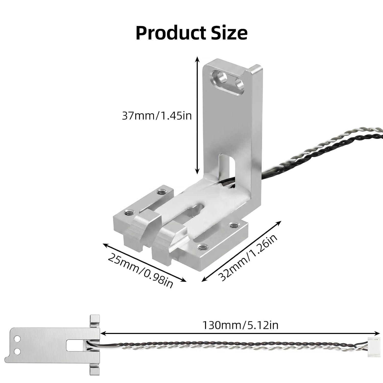Replacement Auto Leveling Sensor for Creality-i7: Official Backup Strain Gauge Metal Mounting Block with Connect