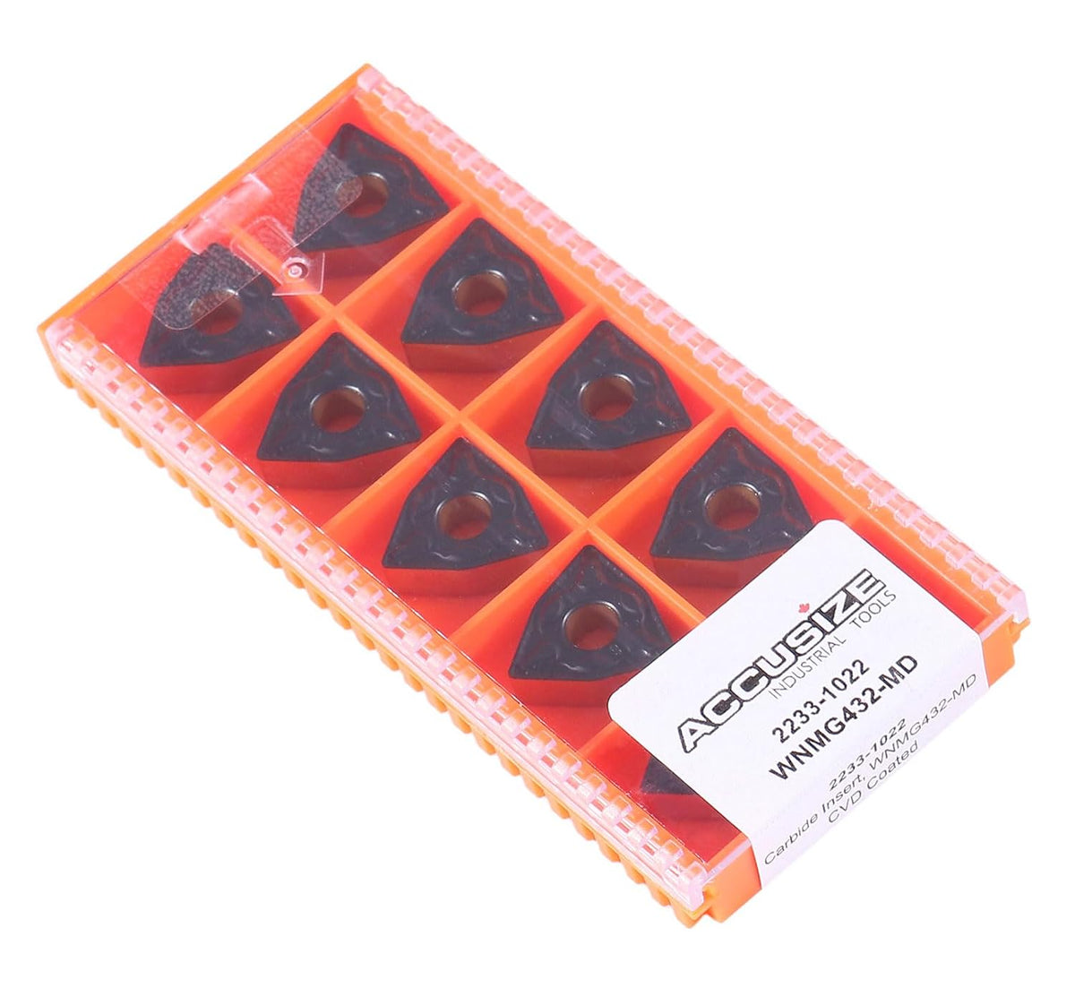 Accusize Carbide Inserts, WNMG432 CVD Coating, 2233-1022