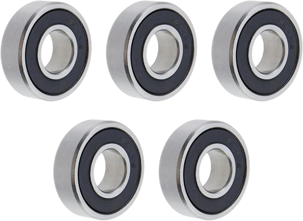 5 Pack R6-2RS Double Rubber Seal Bearings Deep Groove Ball Bearings