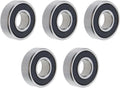 5 Pack R6-2RS Double Rubber Seal Bearings Deep Groove Ball Bearings