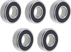 5 Pack R6-2RS Double Rubber Seal Bearings Deep Groove Ball Bearings