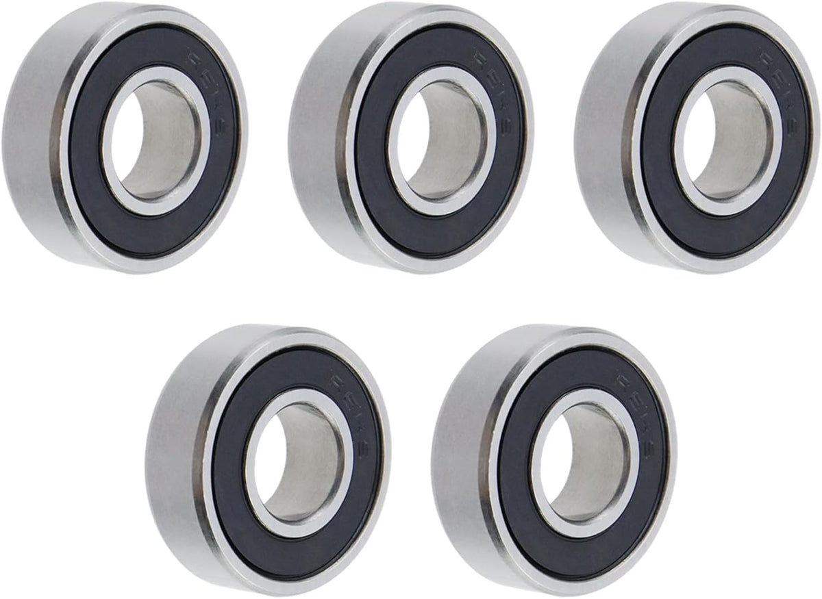 5 Pack R6-2RS Double Rubber Seal Bearings Deep Groove Ball Bearings