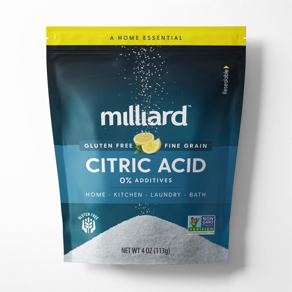 Citric Acid - 100% Pure Food Grade Non-GMO Project Verified (4 Ounce)