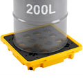 Spill Containment Pallet, 1 Drum Low Profile Spill Containment Modular Platform, 11.4 Gallon Sump, 1543 lbs Load