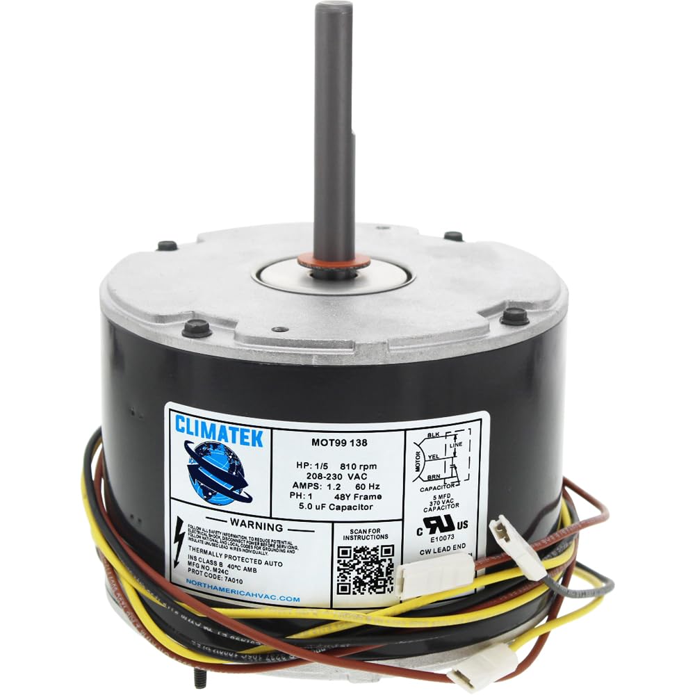 ClimaTek Condenser Fan Motor Exactly Fits ICP Heil Tempstar 1184703 1186358