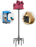 Bird Feeder Pole Stand,95 Inch Bird House Pole for Outdoors Heavy Duty,5 Base Prongs Adjustable Birds Feeder Stand