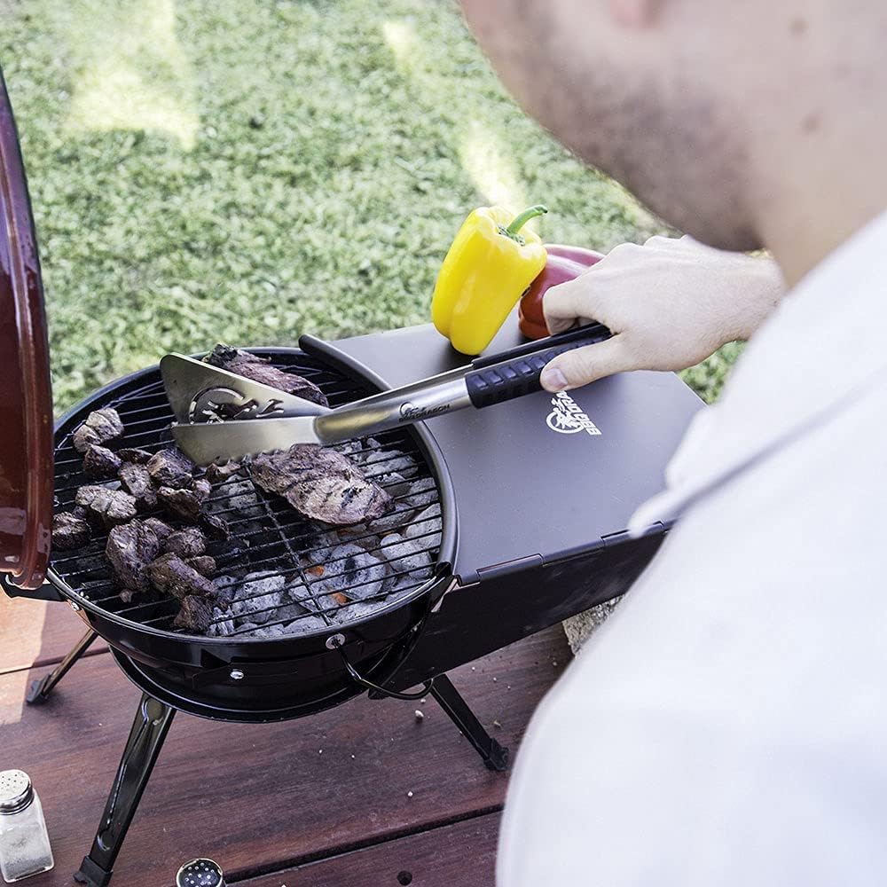 Grill Utensils - BBQ Tools Grilling Tools Set - Spatula, Fork, Tongs Combined in 2 Barbecue Grilling Accessorie BBQ