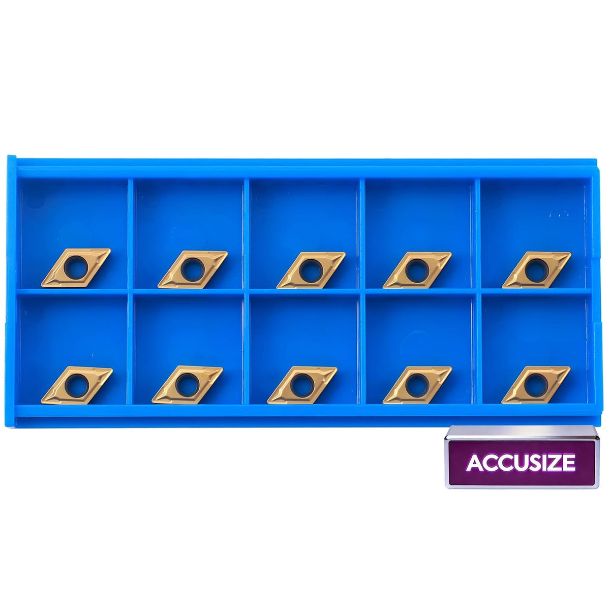 Accusize Industrial Tools Carbide Inserts, DCMT21.51, 2104-1010X10