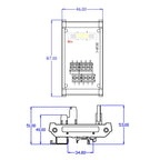 IDC10 2x5 10Pins 0.1" FRC Connector Interface Module DIN Rail Mount Male Header Terminal Block Breakout Board for PLC MCU Flat Ribbon Cable (IDC10 2x5Pin)