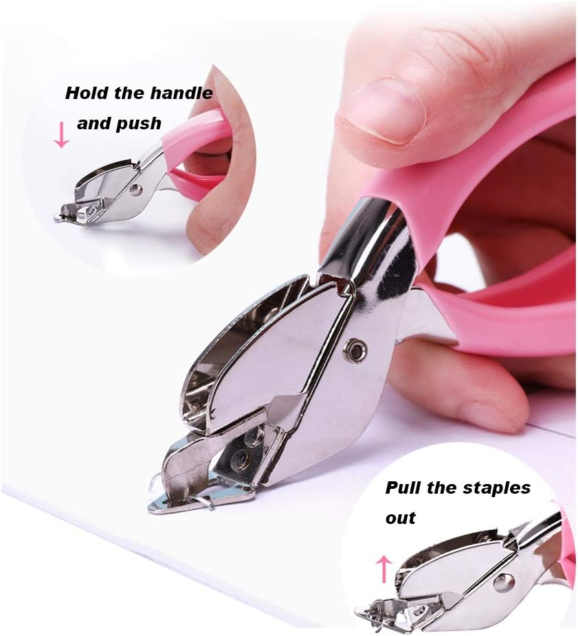 Staple Remover Tool for Office Heavy Hand Staple Pin Pull Easy to Remove(Blue)