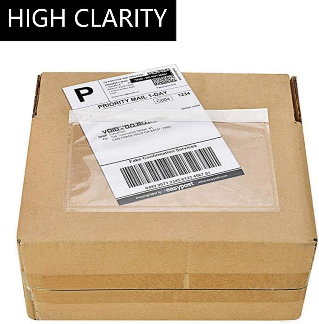 Packing List Envelopes 7.5"x5.5" Pouches Invoice Enclosed Adhesive Bags (500 Pack)